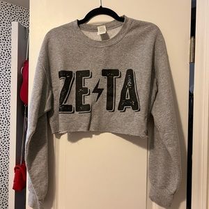 Zeta Tau Alpha Cropped Sweatshirt